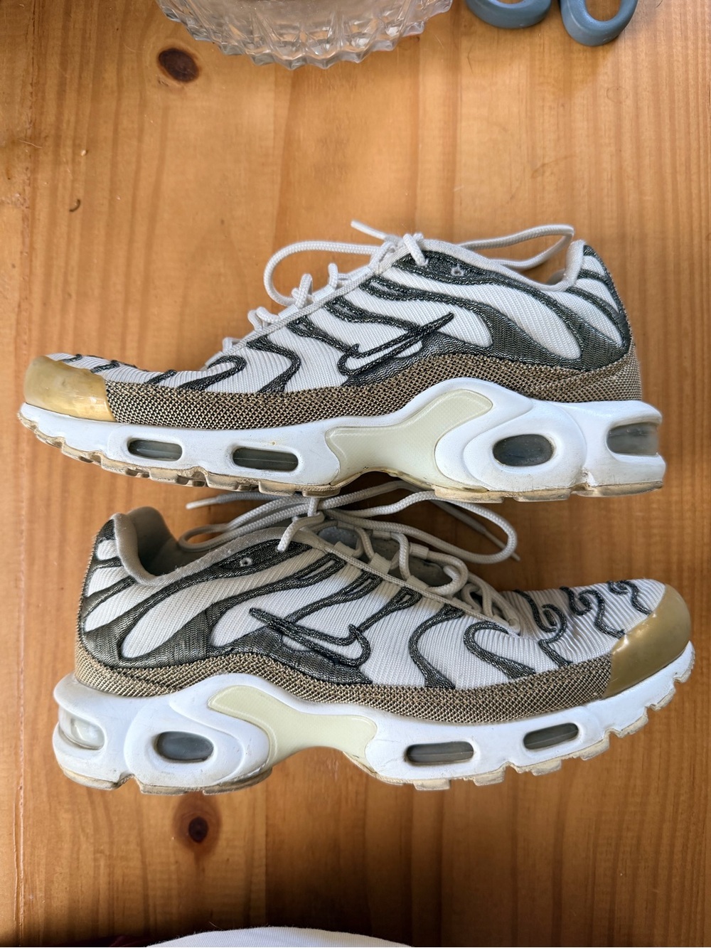 Nike Air Max Plus Premium "Ivory Gold" Y2K Size 7.5
